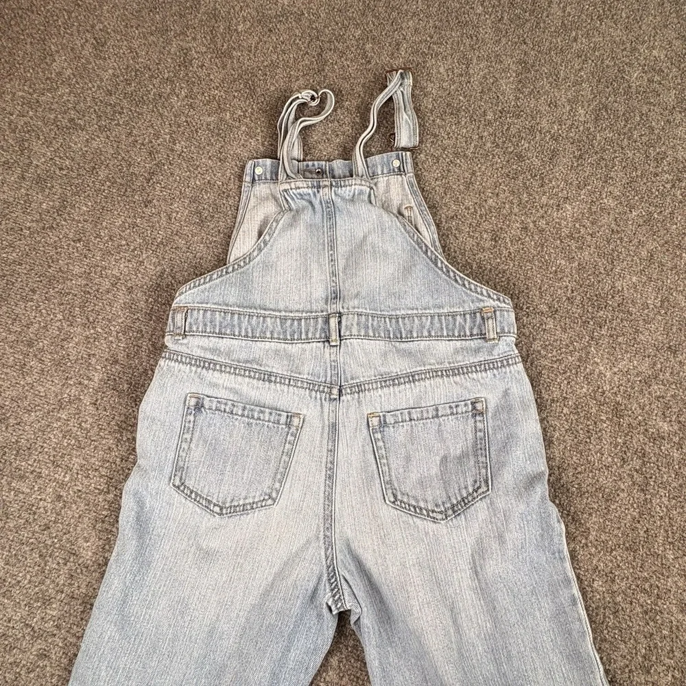 Y2K Oshkosh B'gosh Denim Overalls‎ Girls 14 Button Front Distressed Country Farm